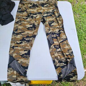 Army print eye candy legging w/ mesh